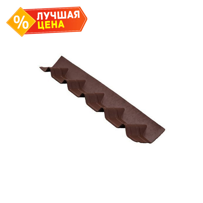 Конек основание покрывающий фартук Ондувилла коричневый 1020х140