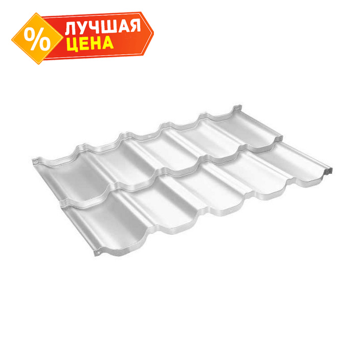 Металлочерепица Grand Line Kvinta Uno (Квинта Уно) 0,45 Полиэстер RAL 9003 Сигнальный белый