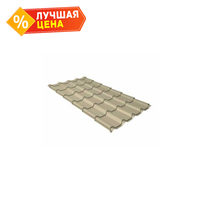 Металлочерепица Grand Line Kamea (Камея) 0,5 Satin RAL 1015 Светлая слоновая кость