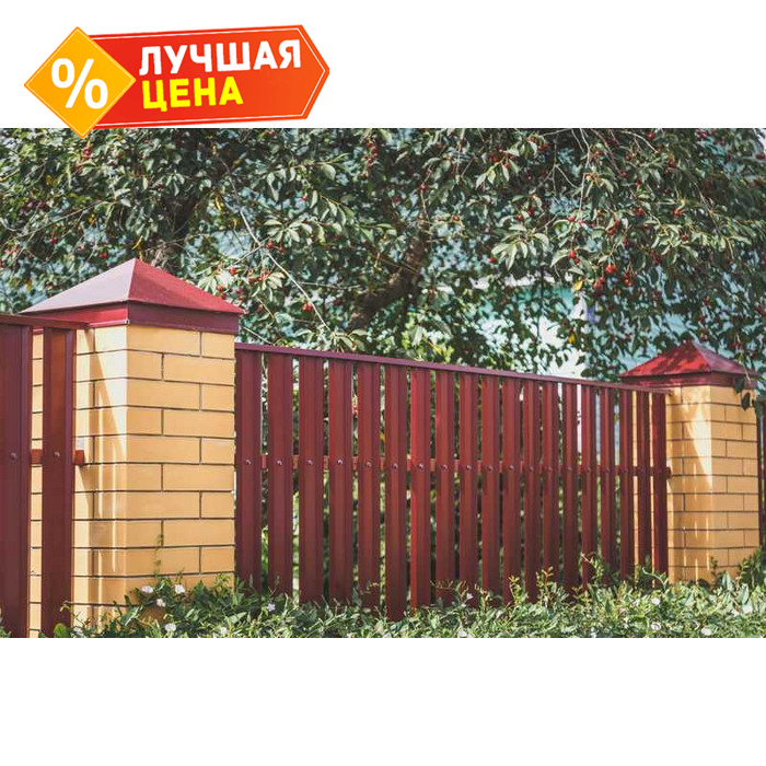 Штакетник М-образный А Grand Line 0,45 Полиэстер RAL6002 Лиственно-Зеленый