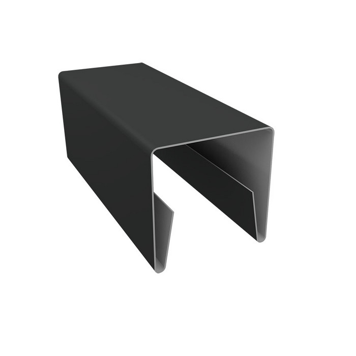 Планка П-образная заборная 20 0,5 Rooftop Бархат RAL 7016 антрацитово-серый (2м)