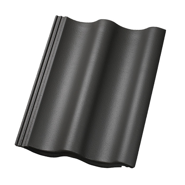 Цементно-песчаная черепица рядовая, Sigma, TOP 2000S Черный (Schwarz), Nelskamp