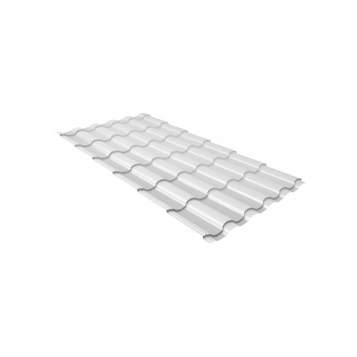 Металлочерепица Grand Line Kredo (Кредо) 0,5 Satin RAL 9003 Сигнальный белый