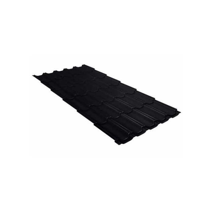 Металлочерепица Grand Line Kvinta plus (Квинта Плюс) 0,5 Velur RAL 9005 Черный