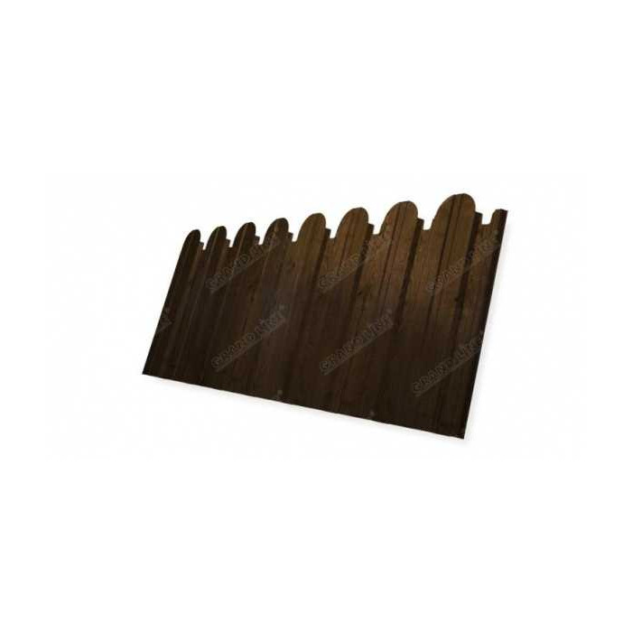 Профнастил С10A фигурный 0,45 Print-double Elite с пленкой Antique Wood